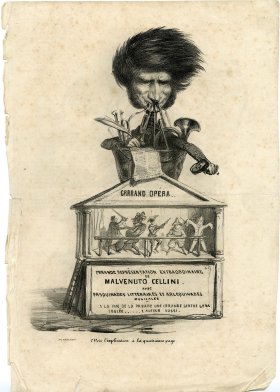Grand Opéra de Berlioz Benvenuto Cellini - Benjamin Roubaud pour La Caricature provisoire