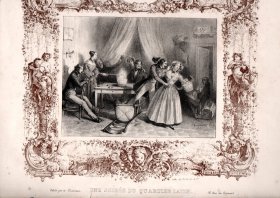Une Soirée du Quartier latin, Paris au 19e siècle (1840) - Benjamin Roubaud