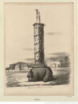 "Le monument de Juillet" par Benjain Roubaud pour le Charivari