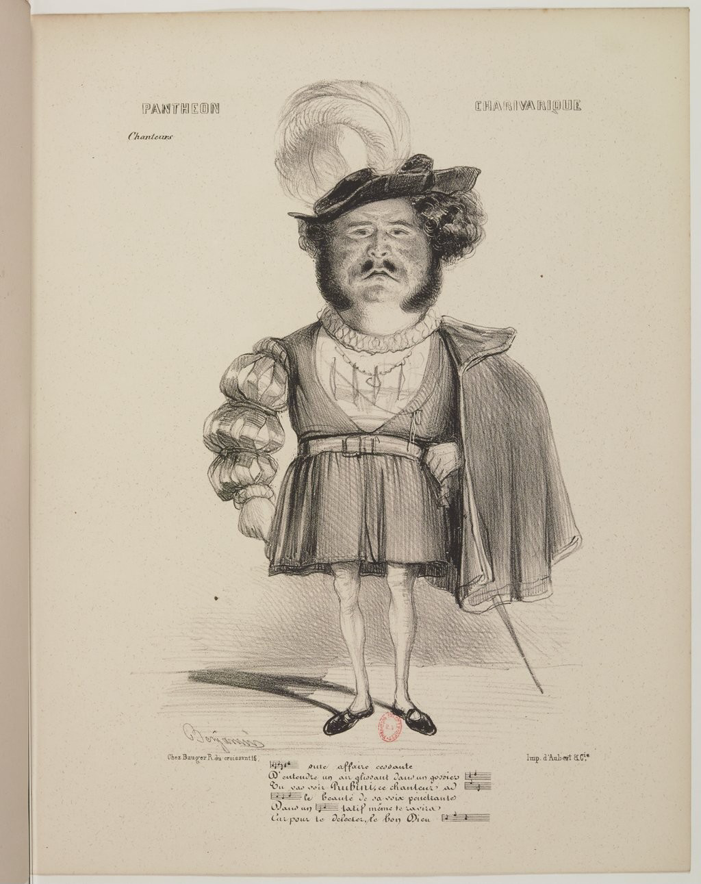 Giovanni Battista Rubini par Benjamin Roubaud - Panthéon charivarique