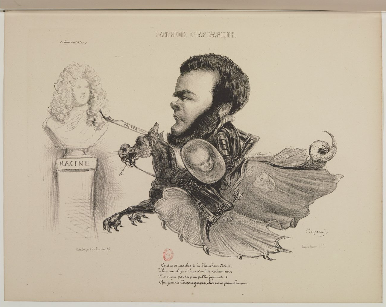Bernard-Adolphe de Granier de Cassagnac par Benjamin Roubaud - Panthéon charivarique