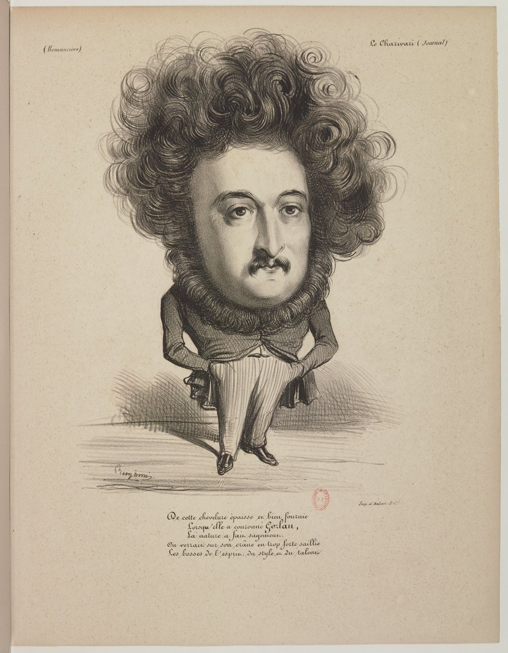 Léon Gozlan par Benjamin Roubaud - Panthéon charivarique