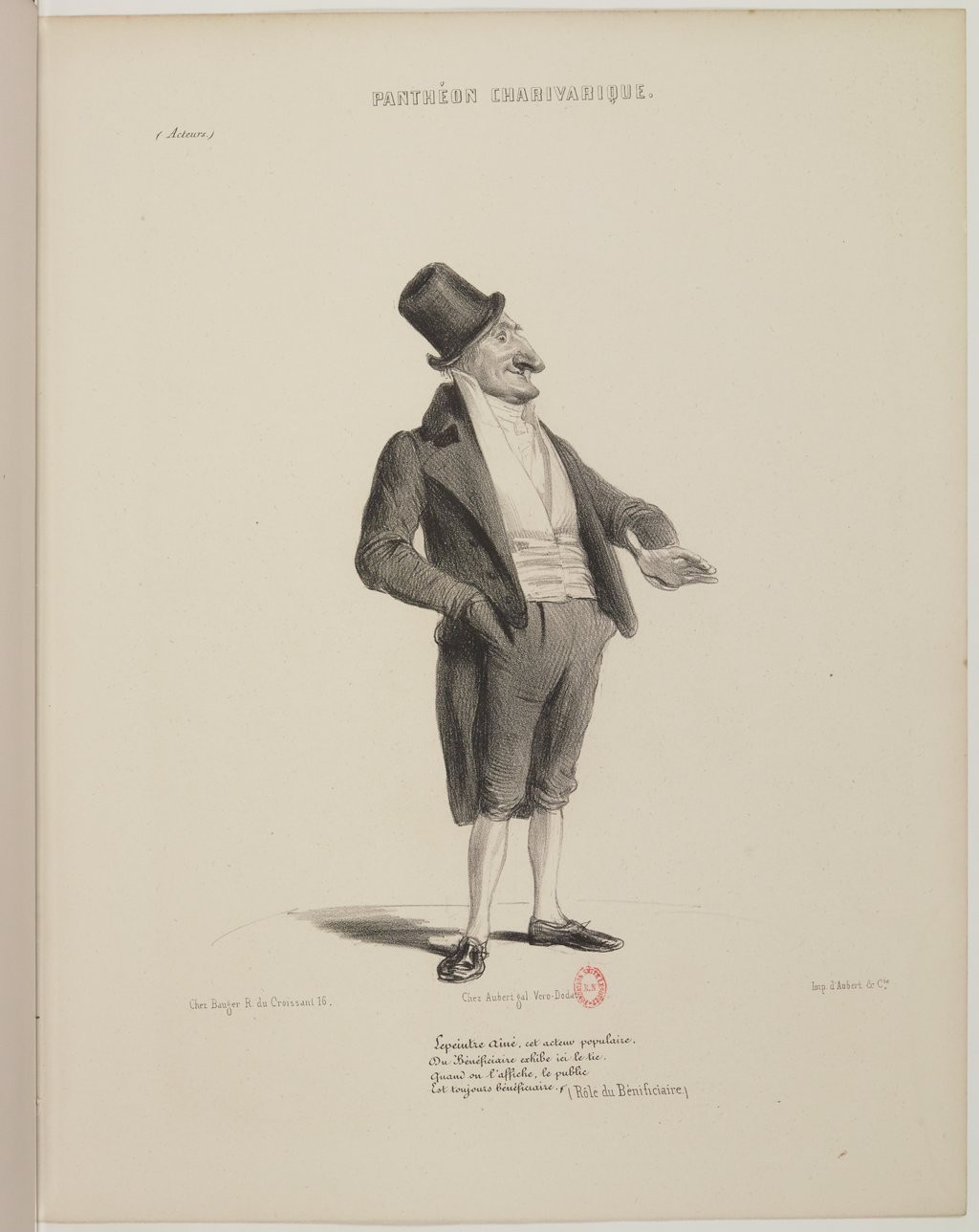 Charles Emmanuel Lepeintre dit Lepeintre Ainé par Benjamin Roubaud - Panthéon charivarique