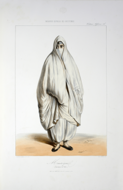 Mauresque d'Alger en costume de ville (1842) - Galerie royale de costumes par Benjamin Roubaud