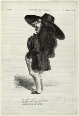 Théophile Gautier par Benjamin Roubaud - Panthéon charivarique