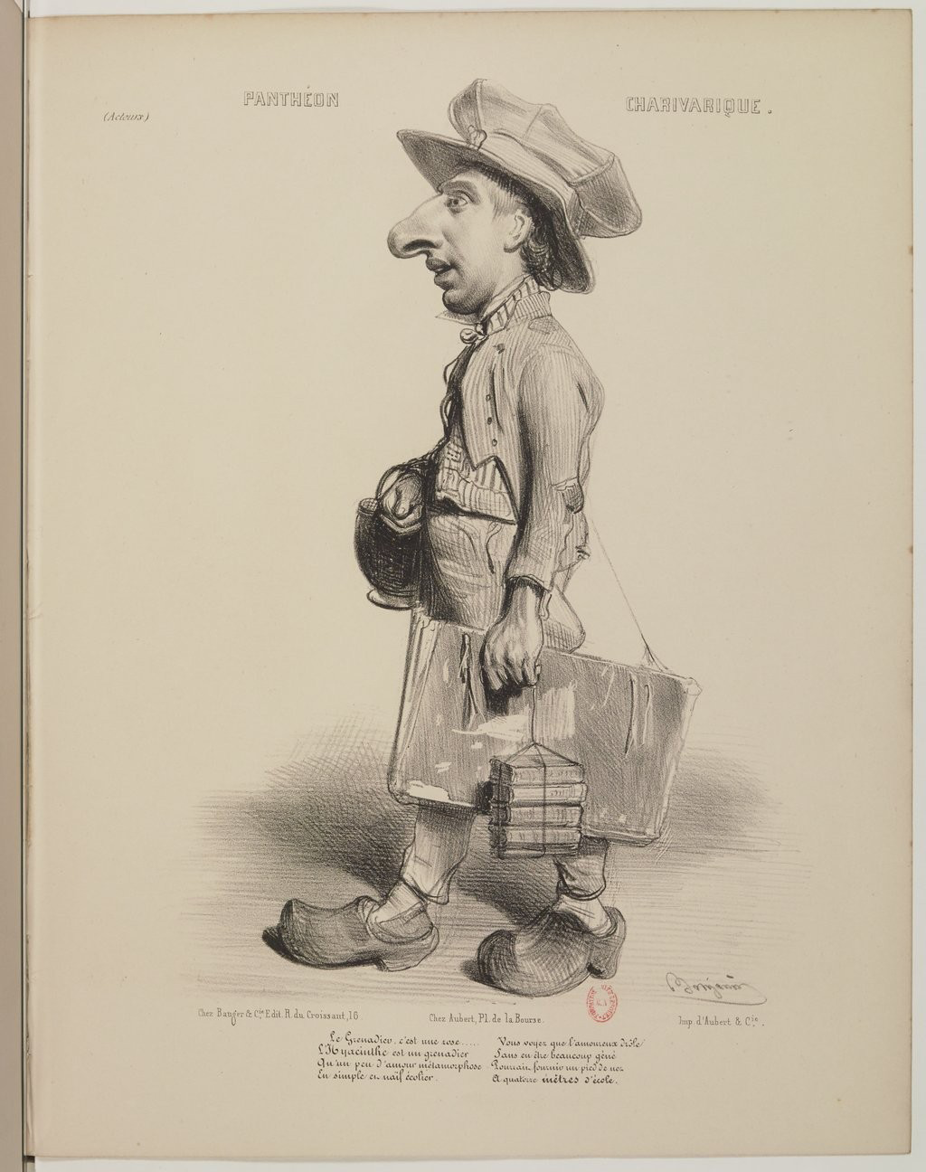 Louis Hyacinthe Duflost dit Hyacinthe par Benjamin Roubaud - Panthéon charivarique