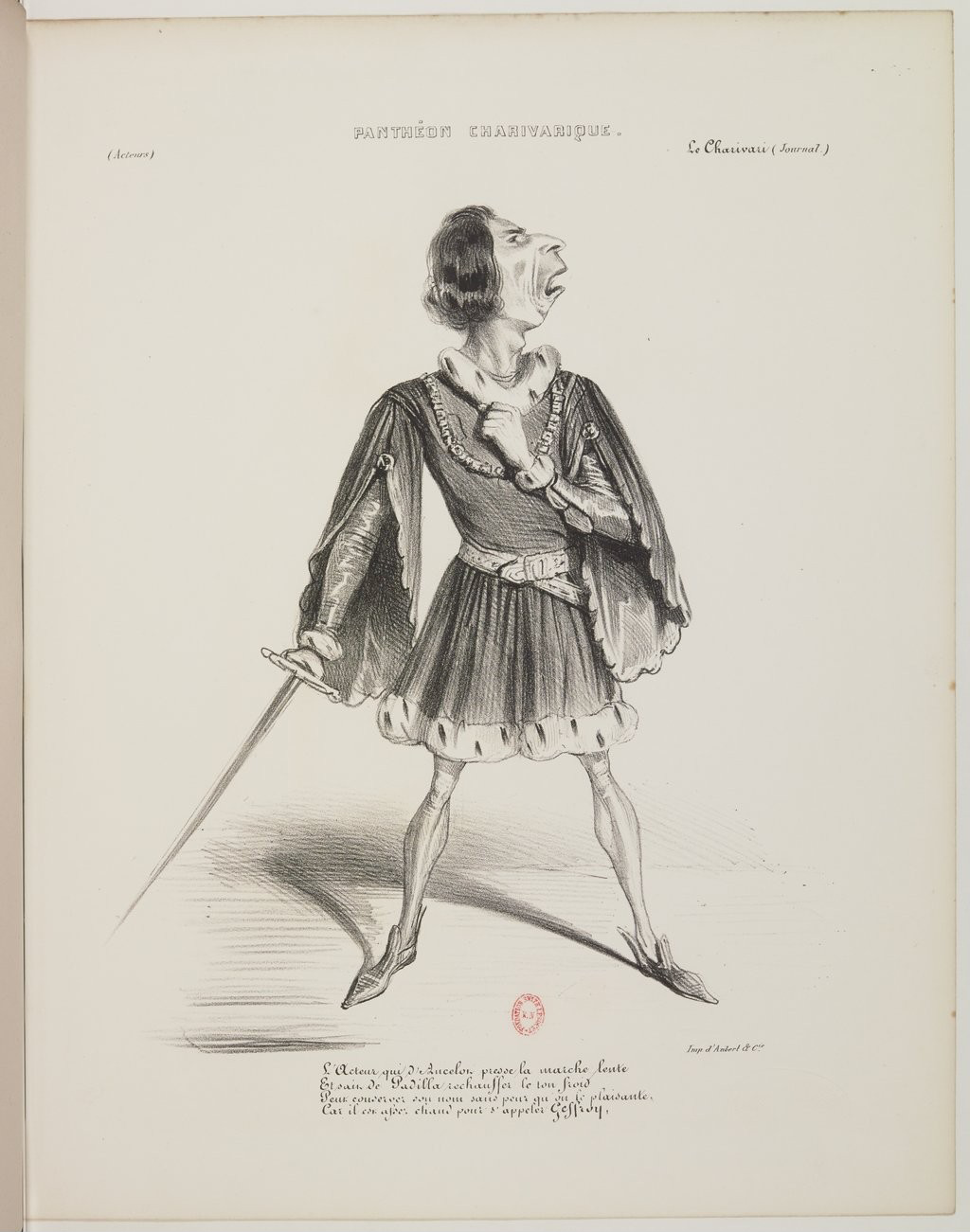 Edmond Geffroy par Benjamin Roubaud - Panthéon charivarique
